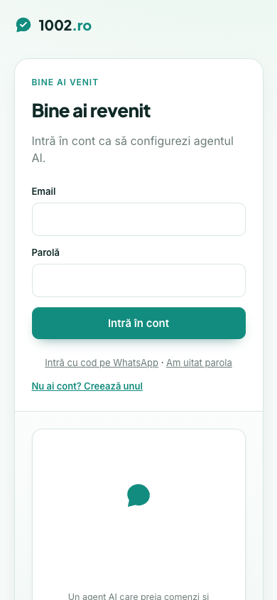 L'écran de connexion, en version mobile.