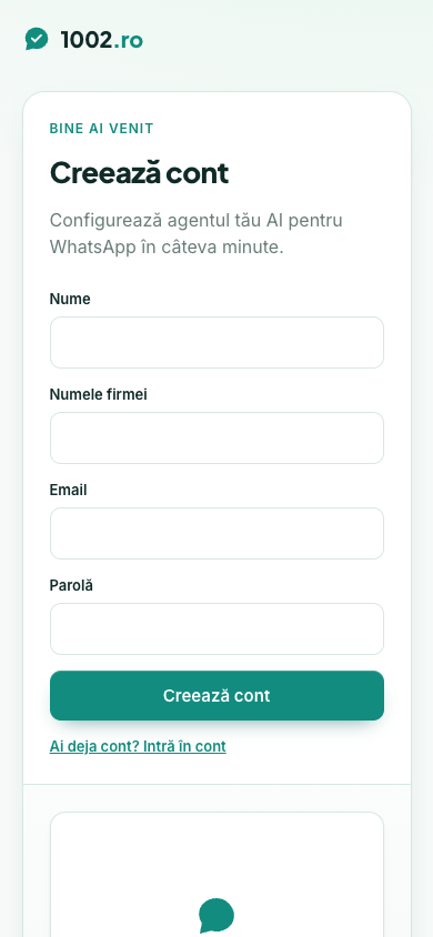 La même configuration de compte, en version mobile.